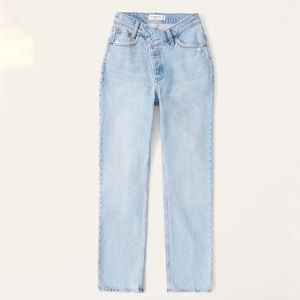 ABERCROMBIE JEANS: Curve Love High Rise Dad Jeans